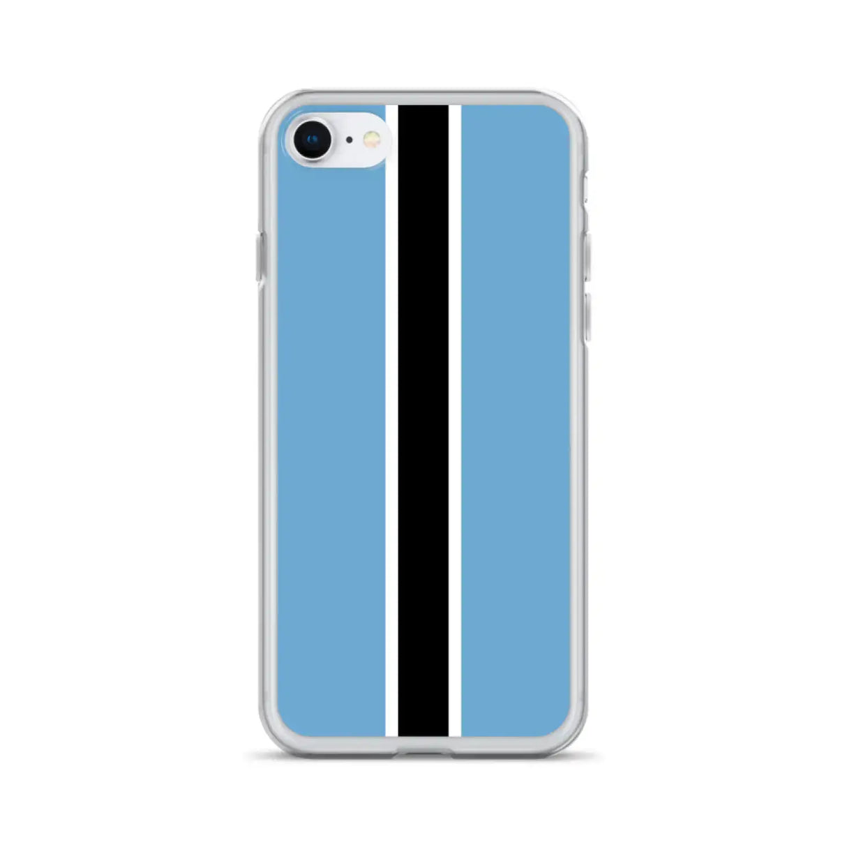 Coque iphone drapeau botswana souple antichoc transparente