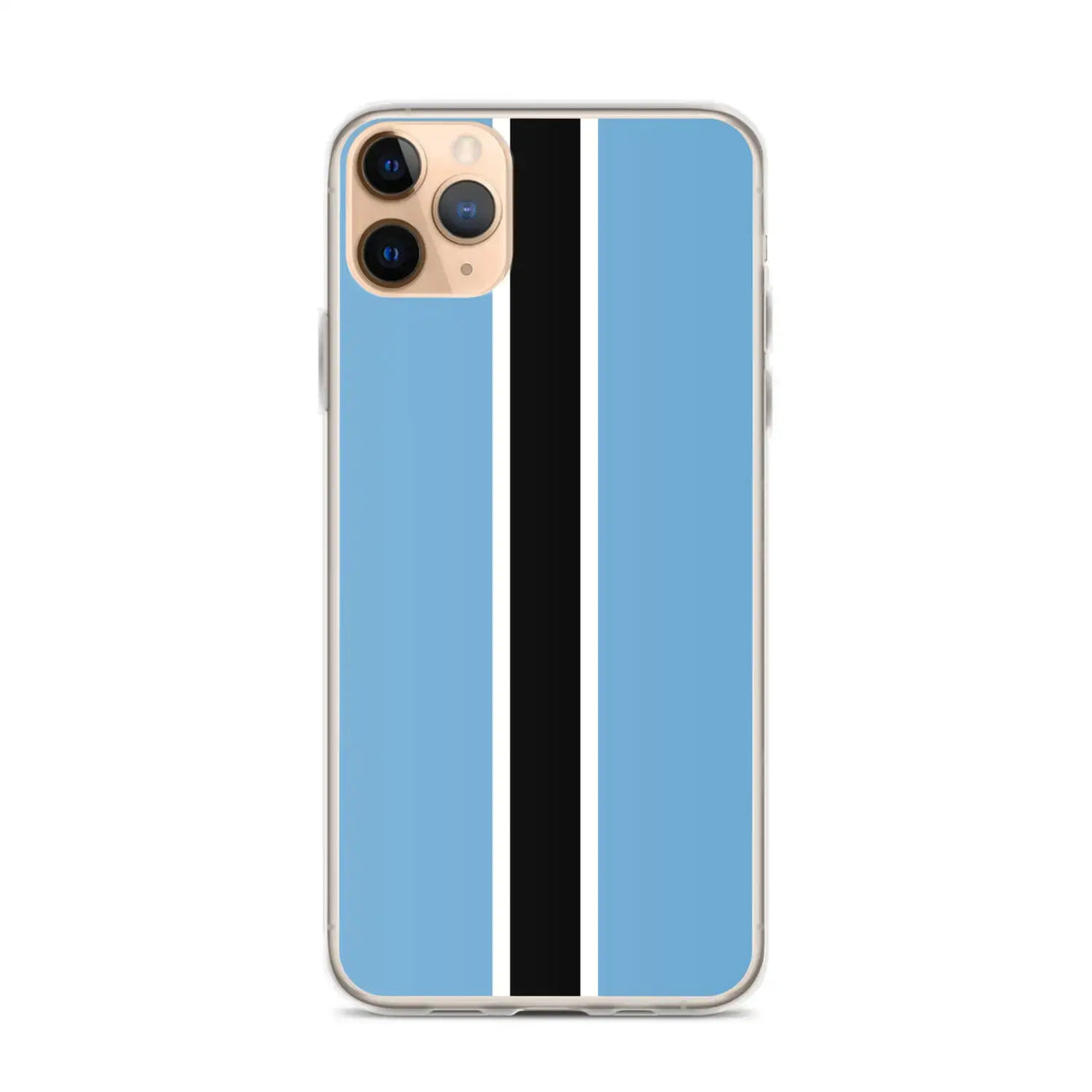 Coque iphone drapeau botswana souple antichoc transparente