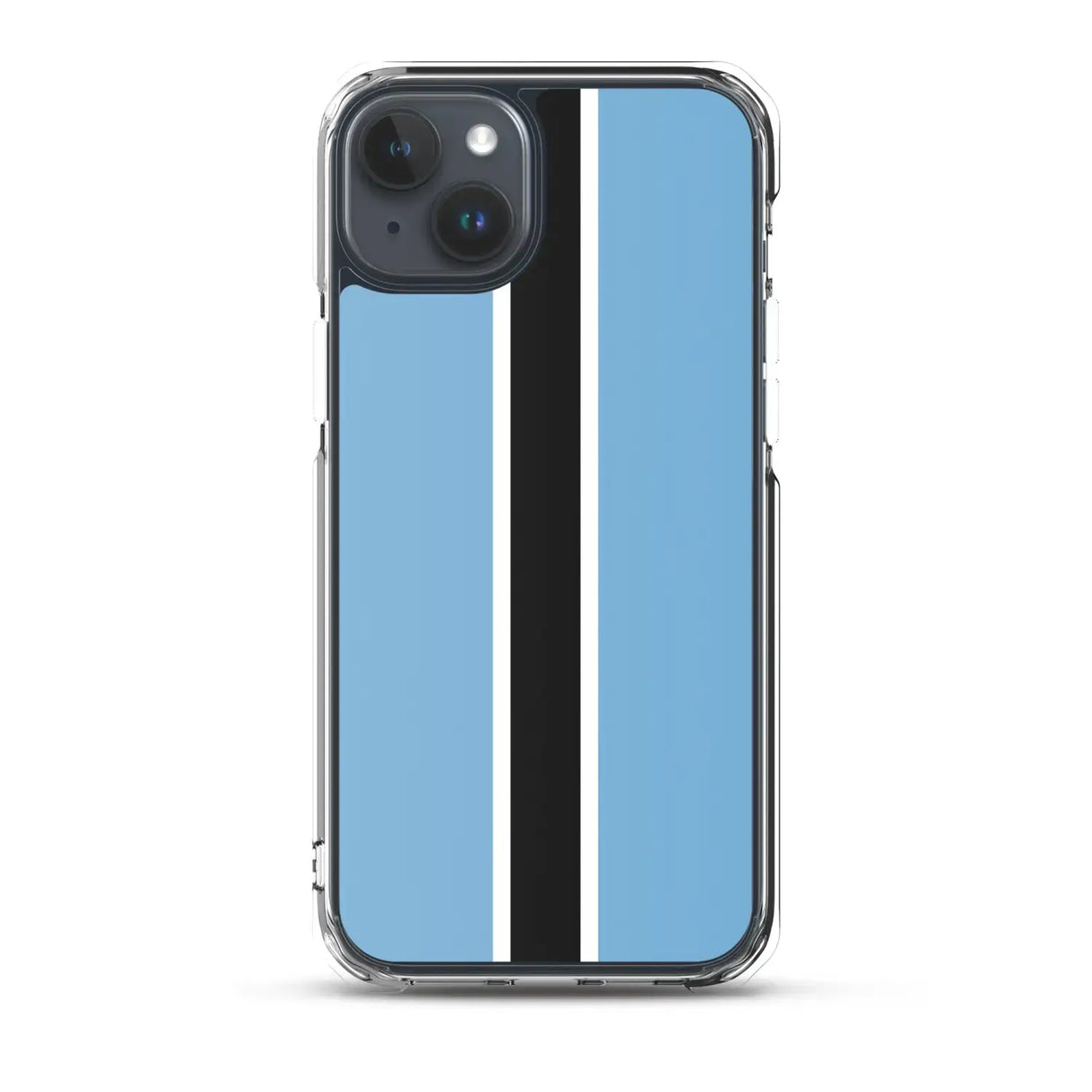 Coque iphone drapeau botswana souple antichoc transparente