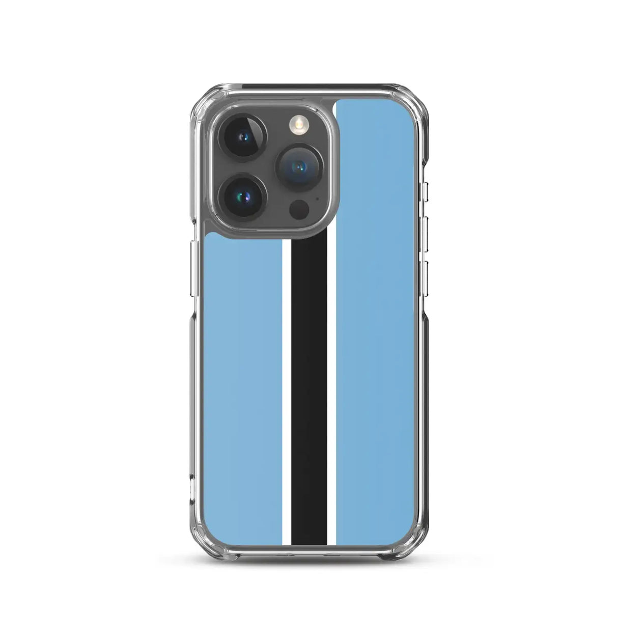 Coque iphone drapeau botswana souple antichoc transparente