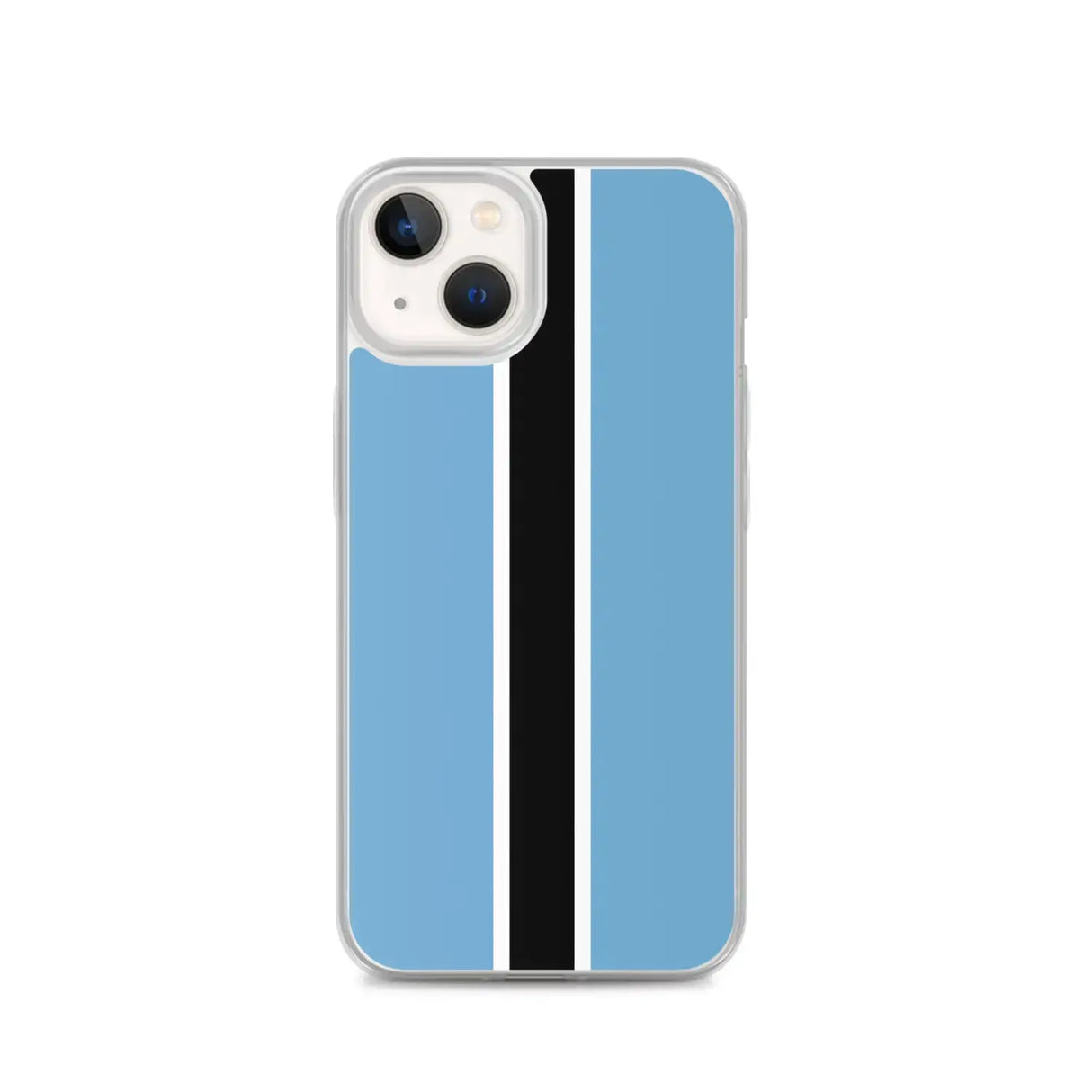 Coque iphone drapeau botswana souple antichoc transparente