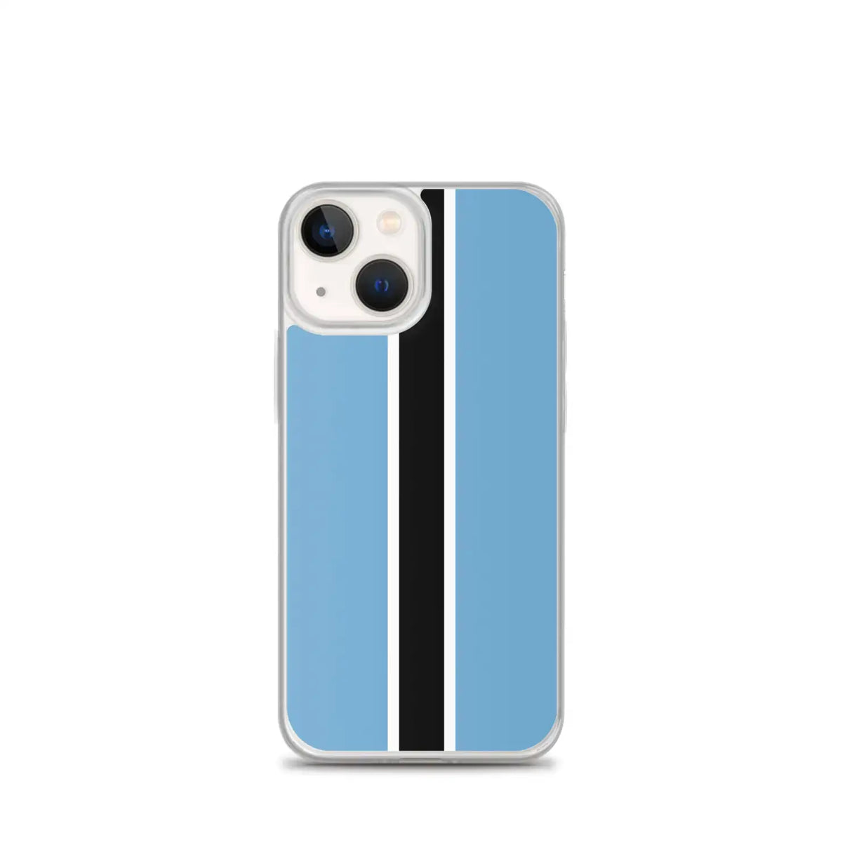 Coque iphone drapeau botswana souple antichoc transparente