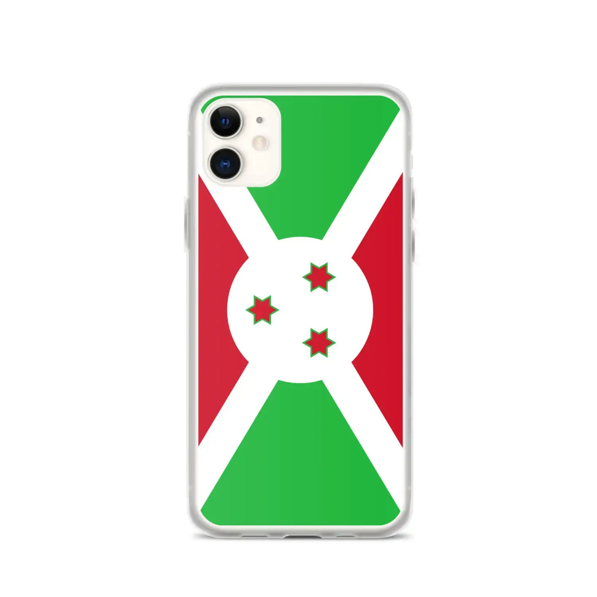 Coque iphone drapeau burundi souple antichoc transparente