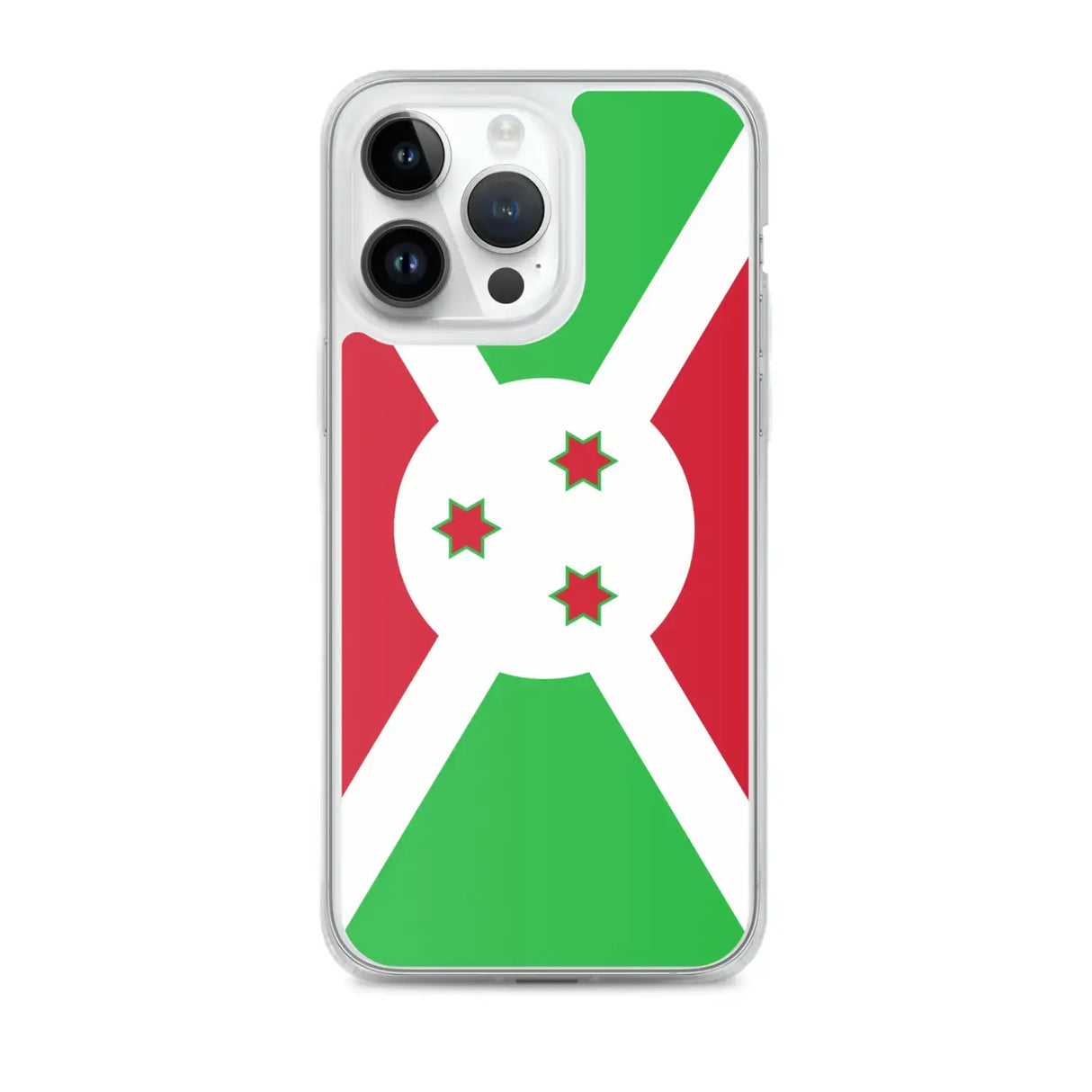 Coque iphone drapeau burundi souple antichoc transparente