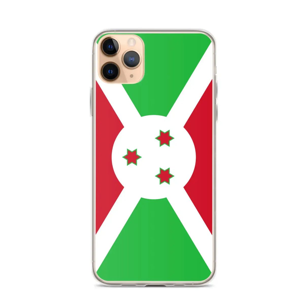 Coque iphone drapeau burundi souple antichoc transparente