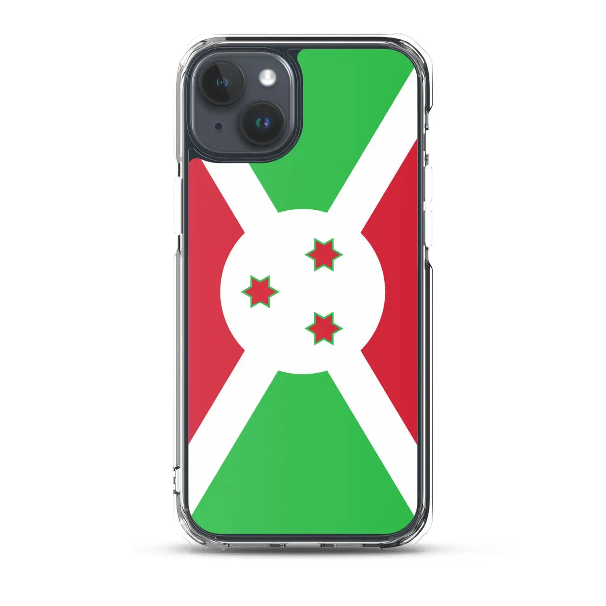 Coque iphone drapeau burundi souple antichoc transparente