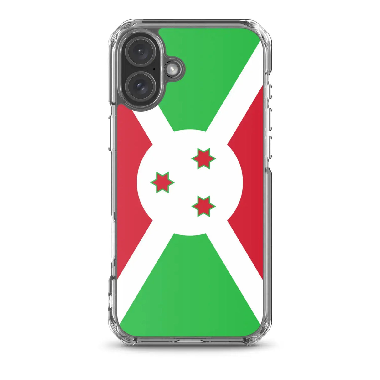 Coque iphone drapeau burundi souple antichoc transparente
