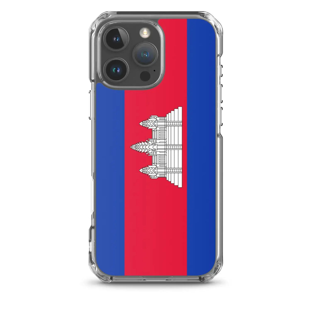 Coque iphone drapeau cambodge souple antichoc transparente