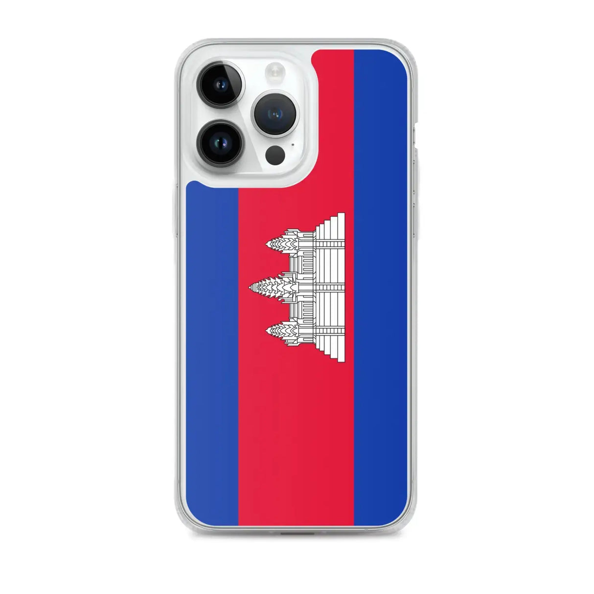Coque iphone drapeau cambodge souple antichoc transparente