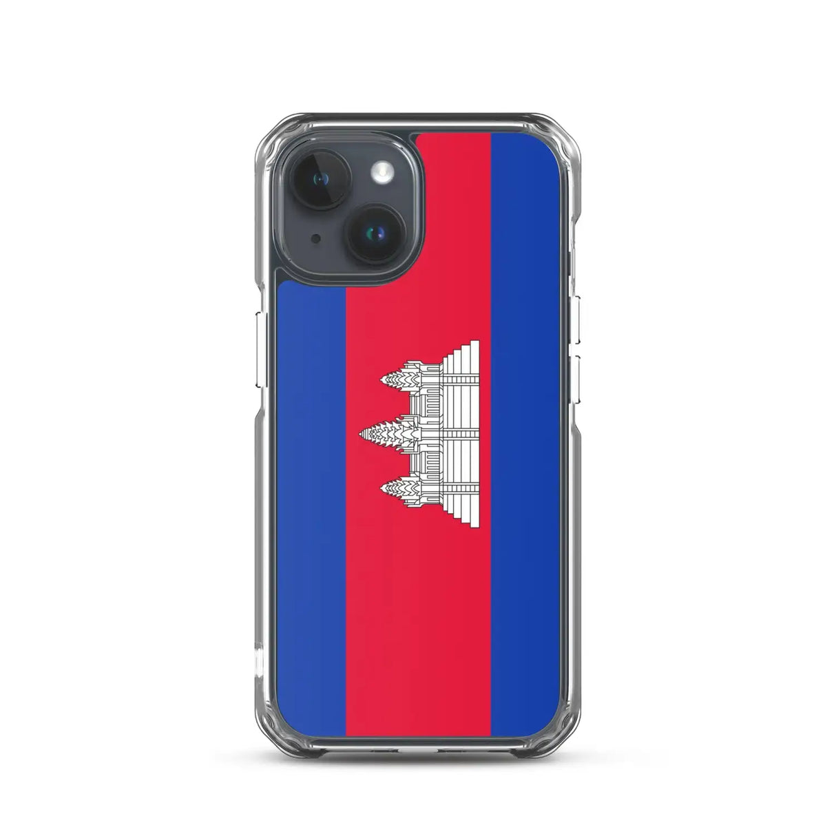 Coque iphone drapeau cambodge souple antichoc transparente