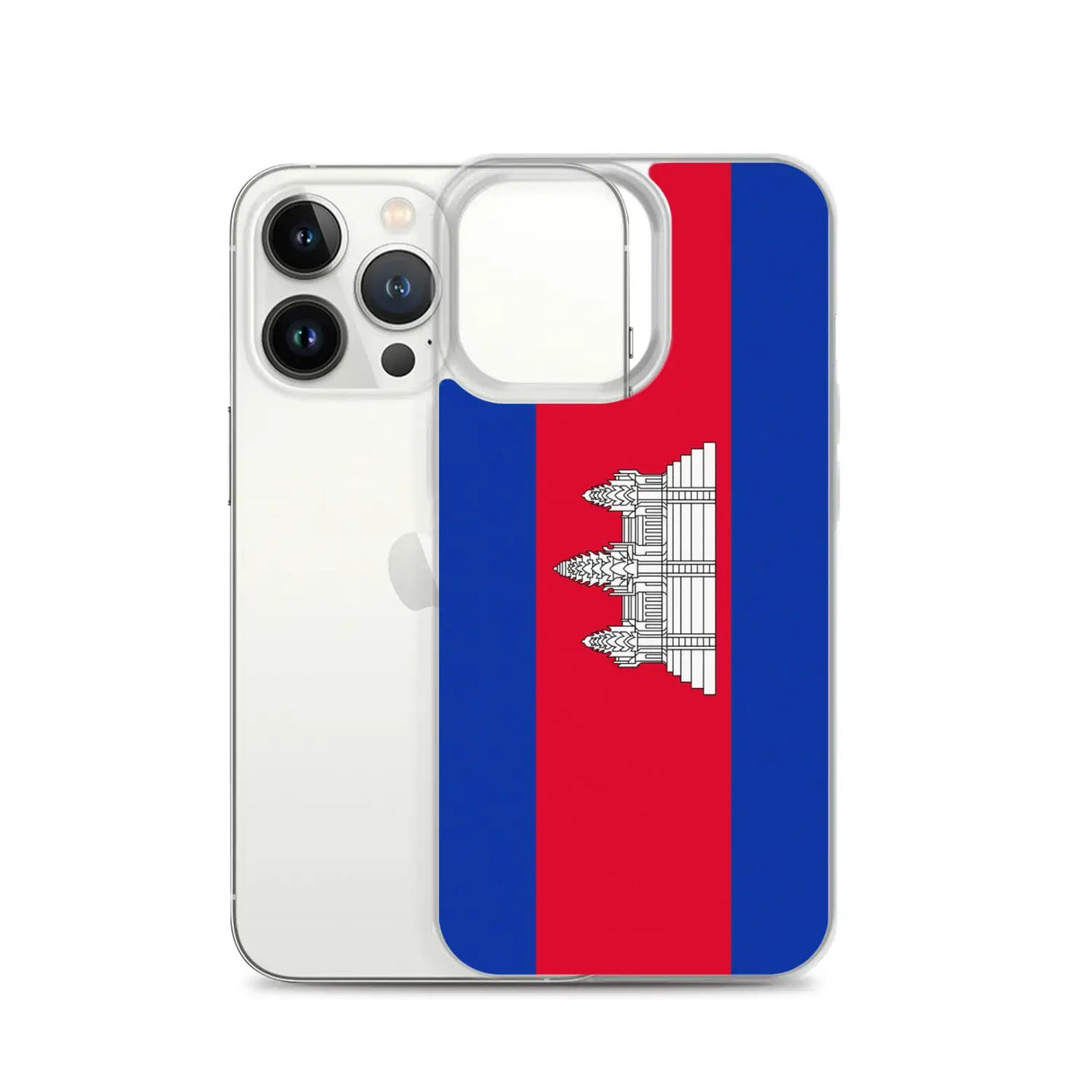 Coque iphone drapeau cambodge souple antichoc transparente
