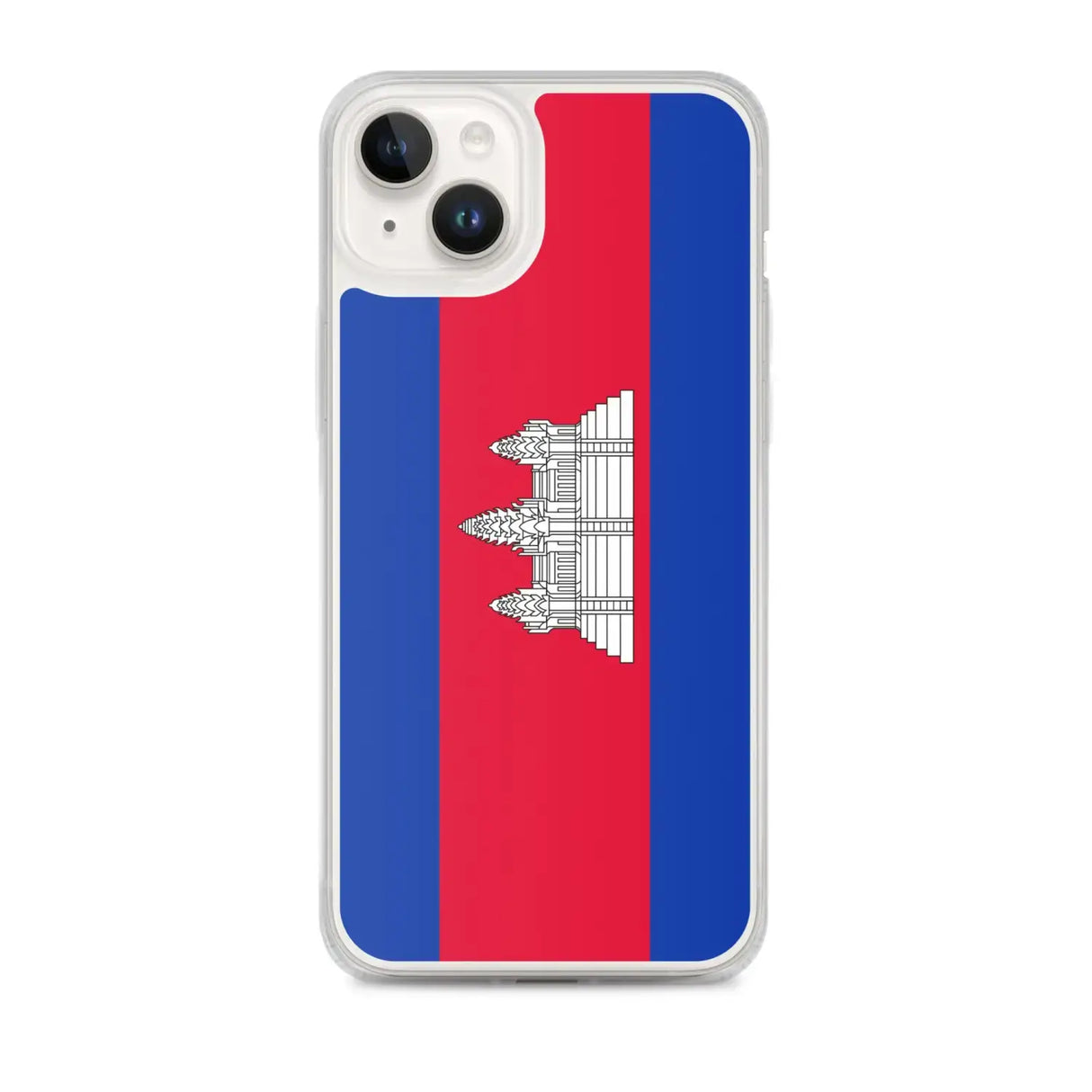 Coque iphone drapeau cambodge souple antichoc transparente