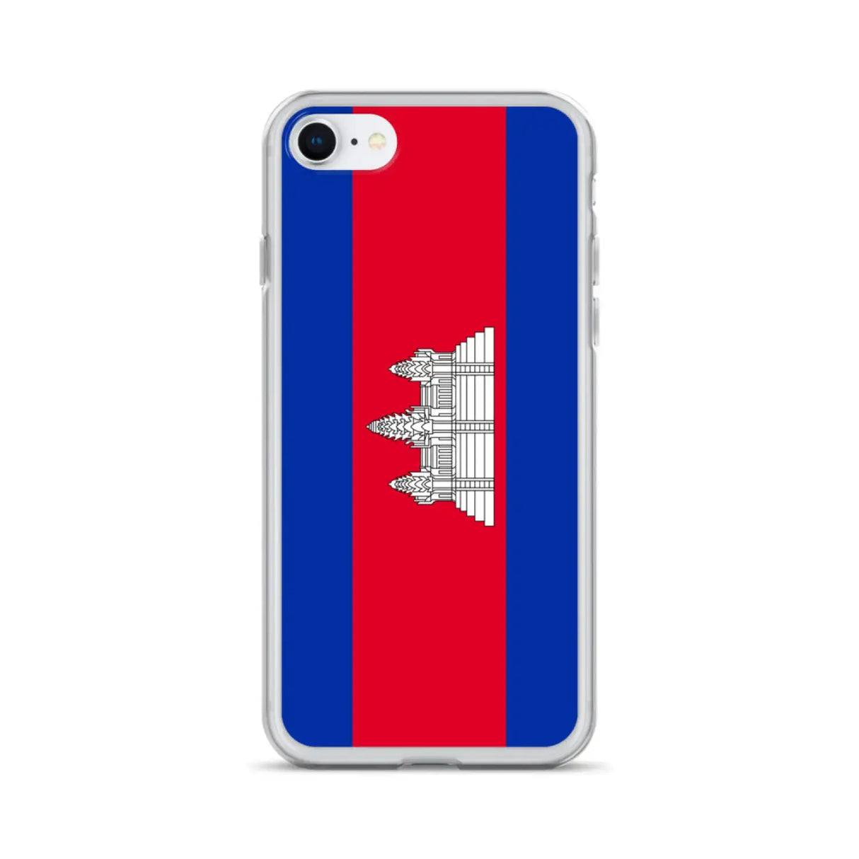 Coque iphone drapeau cambodge souple antichoc transparente