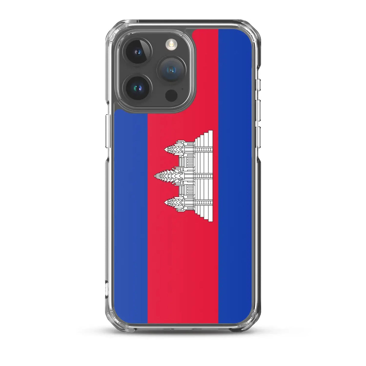 Coque iphone drapeau cambodge souple antichoc transparente
