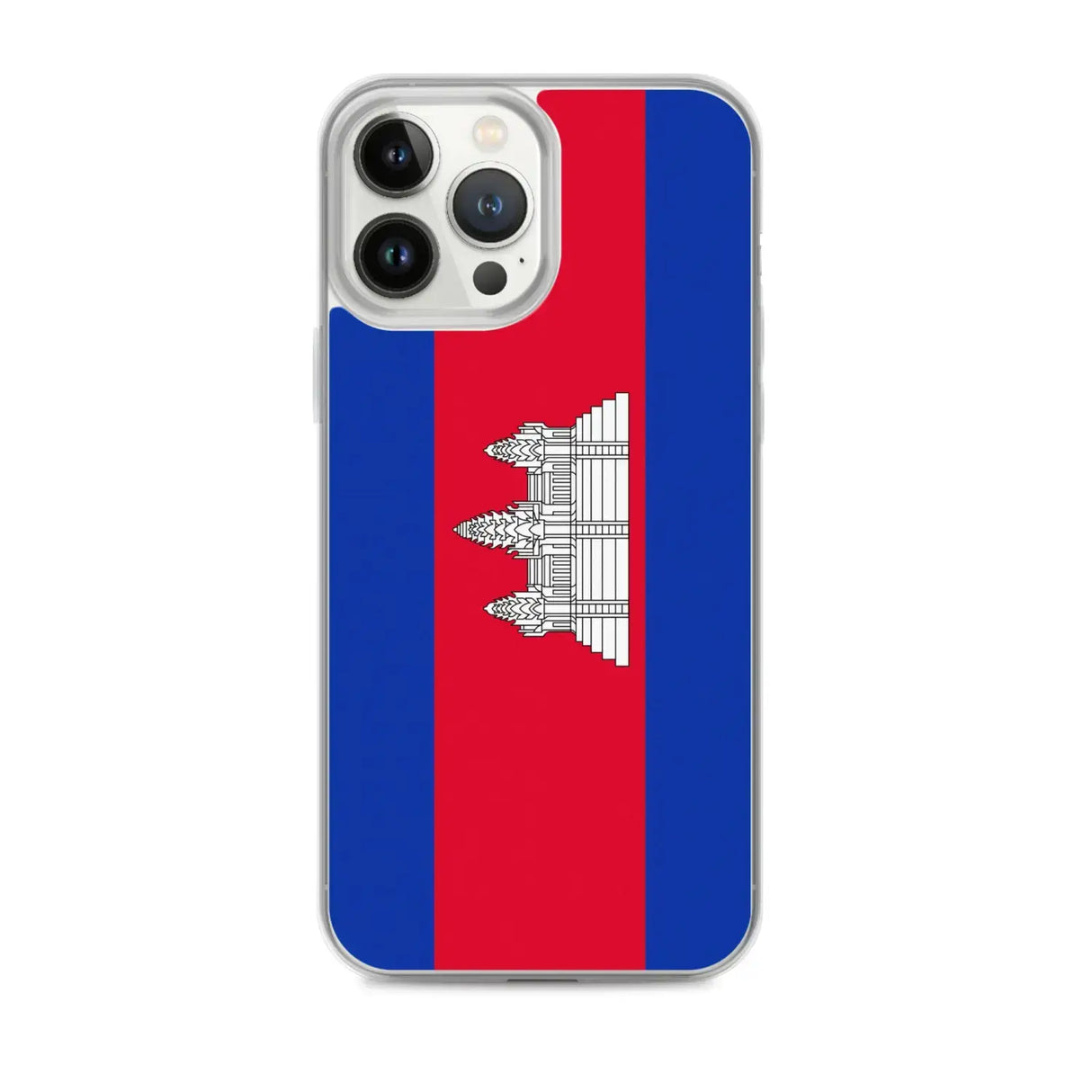 Coque iphone drapeau cambodge souple antichoc transparente