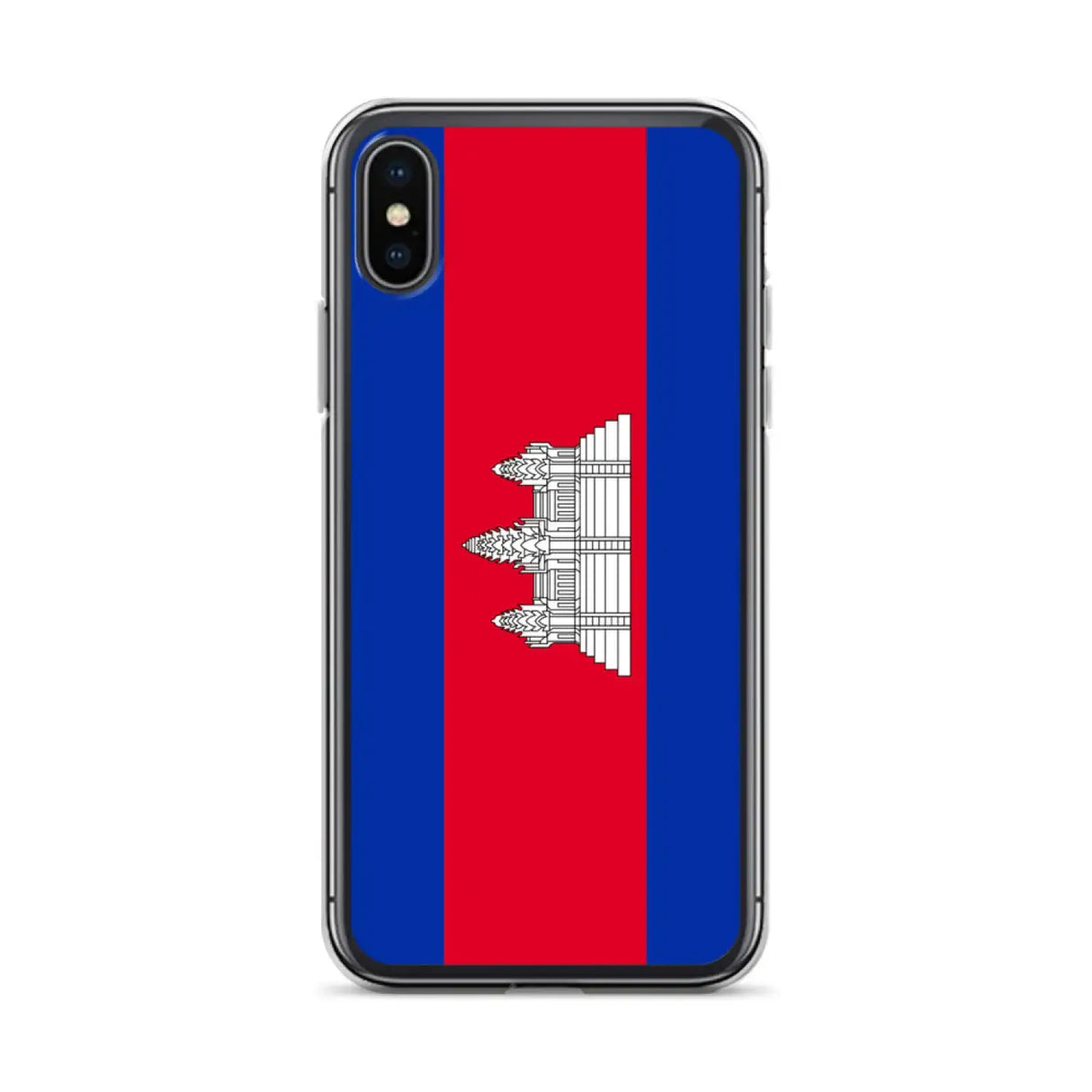 Coque iphone drapeau cambodge souple antichoc transparente
