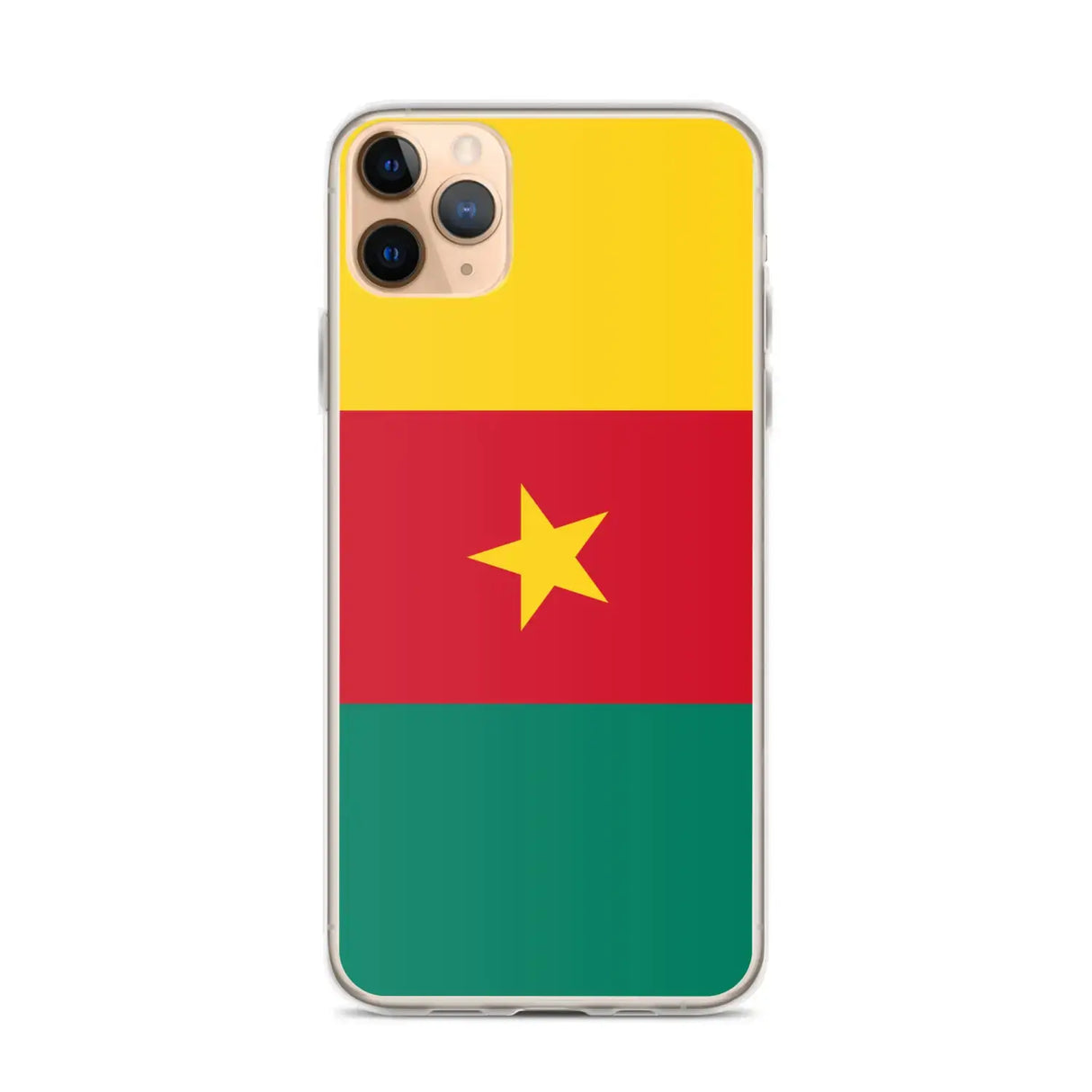 Coque iphone drapeau cameroun souple antichoc transparente
