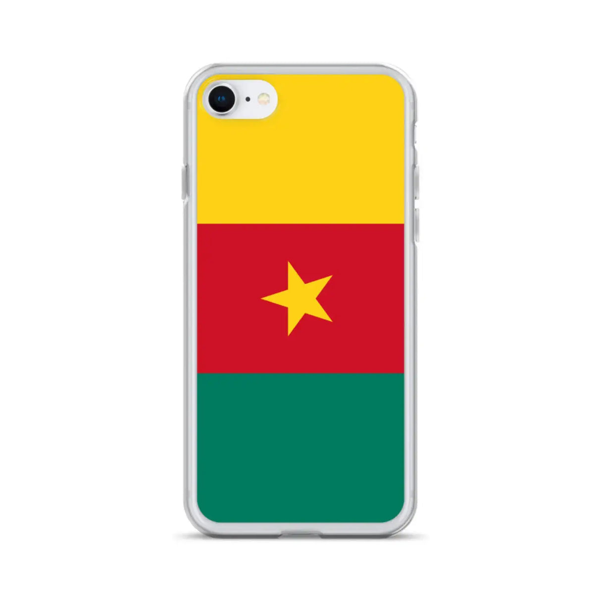 Coque iphone drapeau cameroun souple antichoc transparente