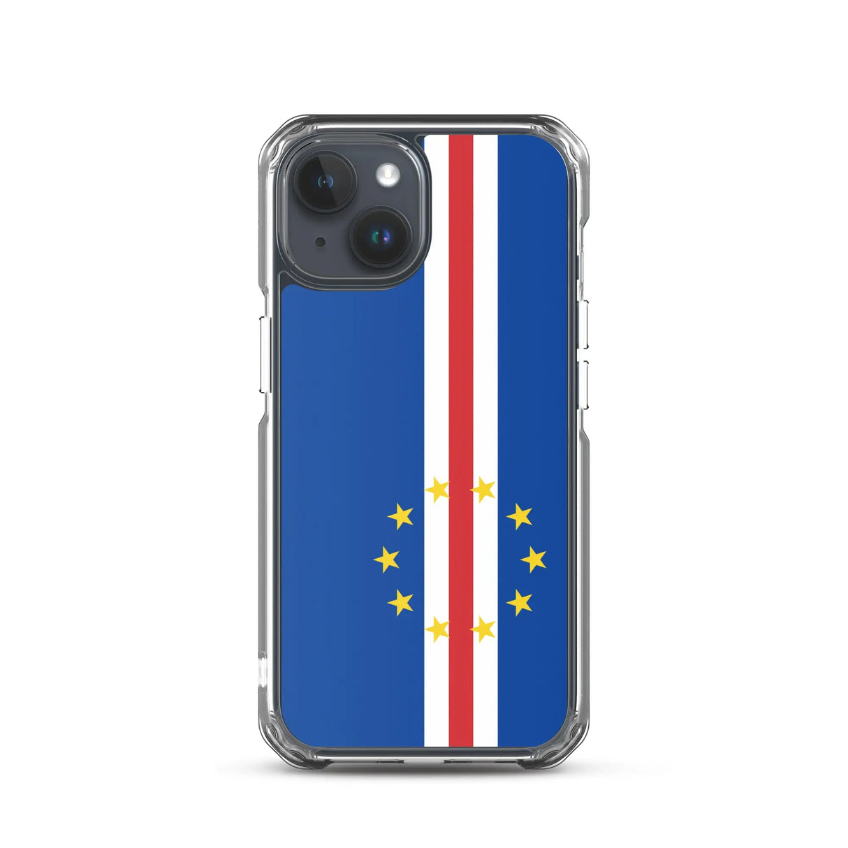 Coque iphone drapeau cap-vert souple antichoc transparente