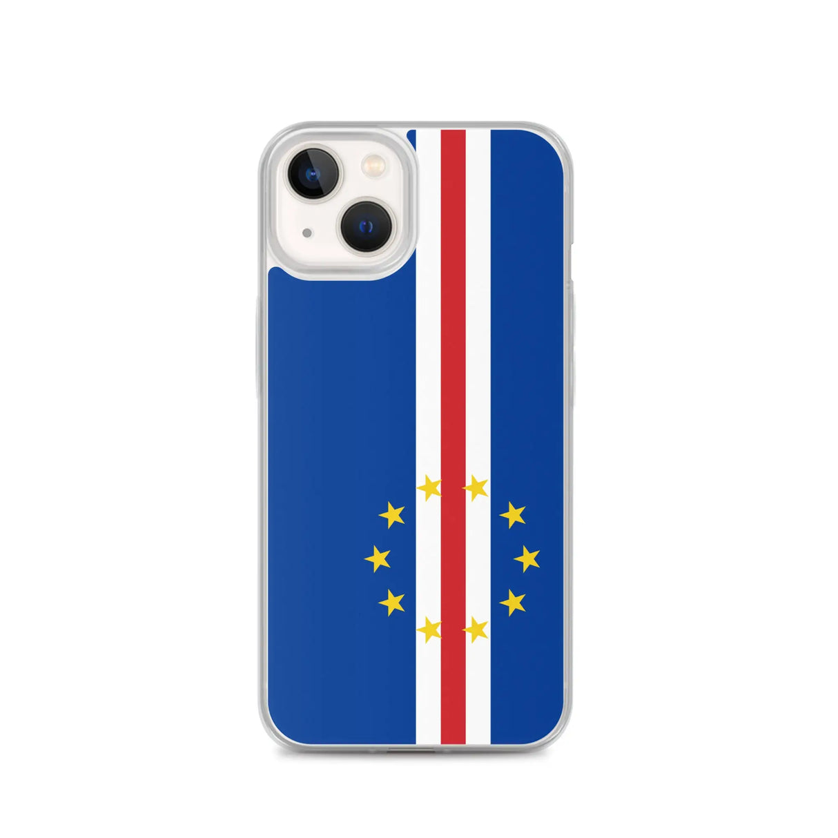 Coque iphone drapeau cap-vert souple antichoc transparente