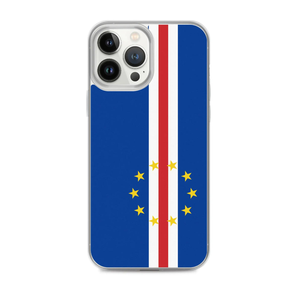 Coque iphone drapeau cap-vert souple antichoc transparente