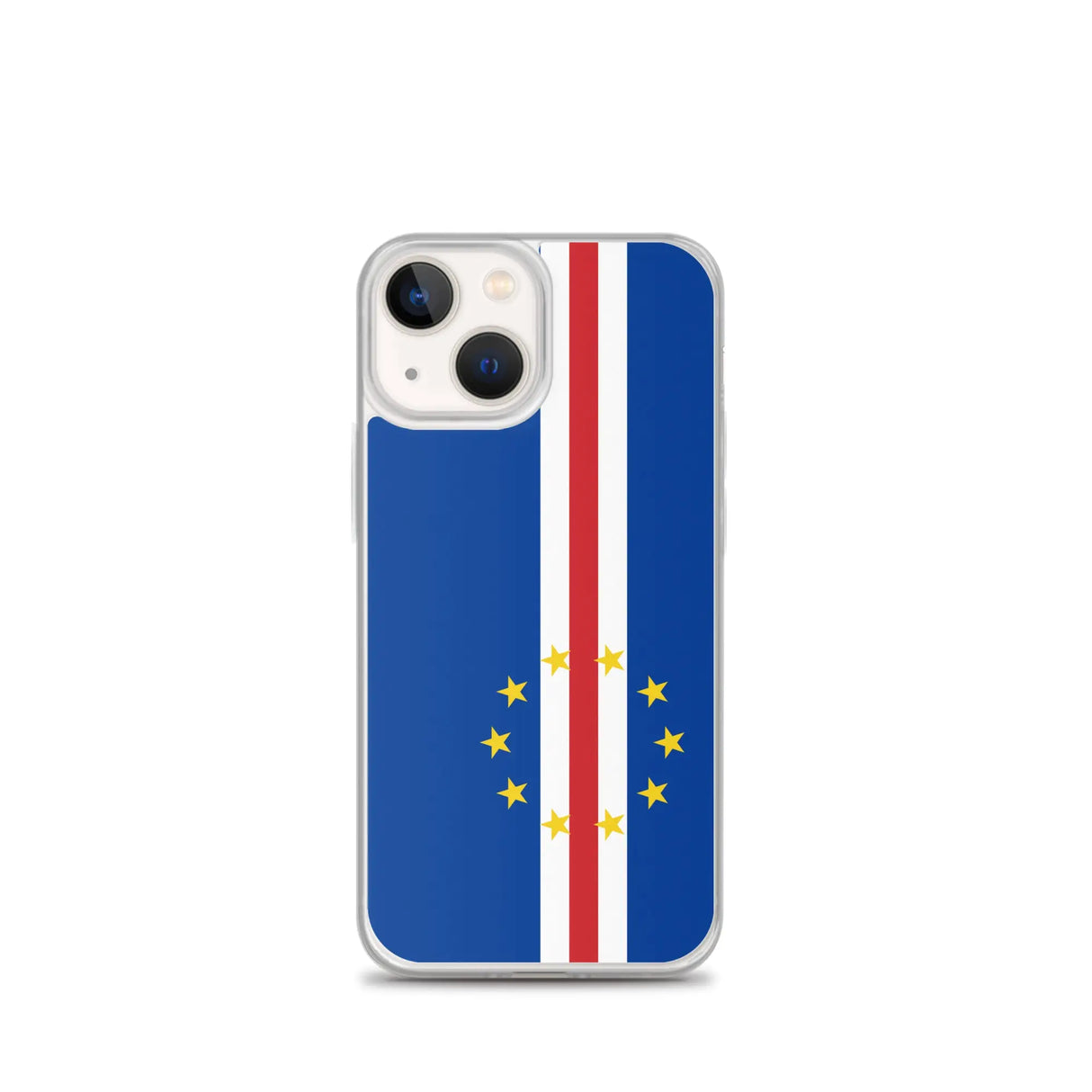 Coque iphone drapeau cap-vert souple antichoc transparente