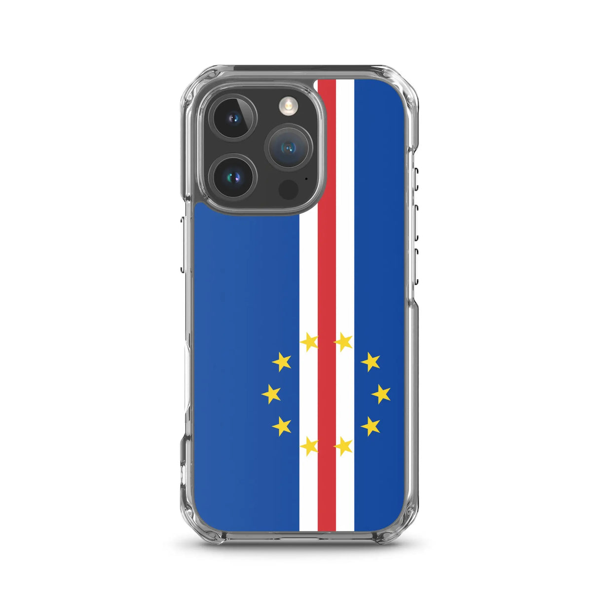 Coque iphone drapeau cap-vert souple antichoc transparente