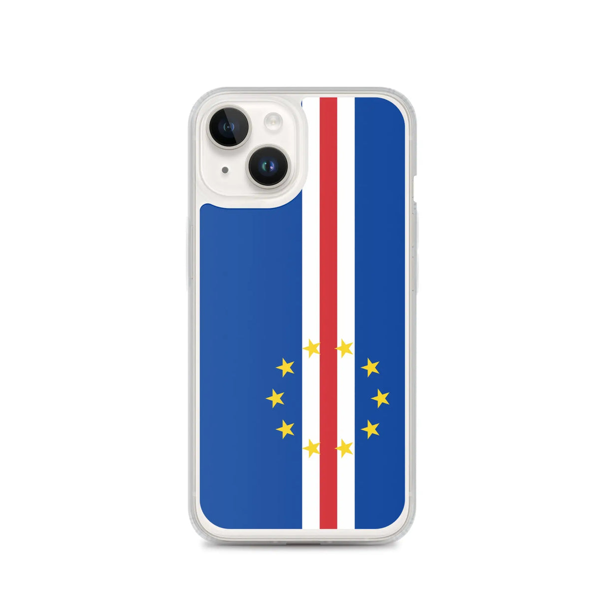 Coque iphone drapeau cap-vert souple antichoc transparente