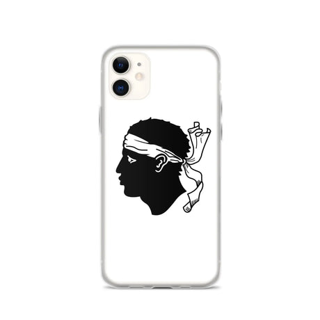 Coque iphone drapeau corse souple antichoc transparente
