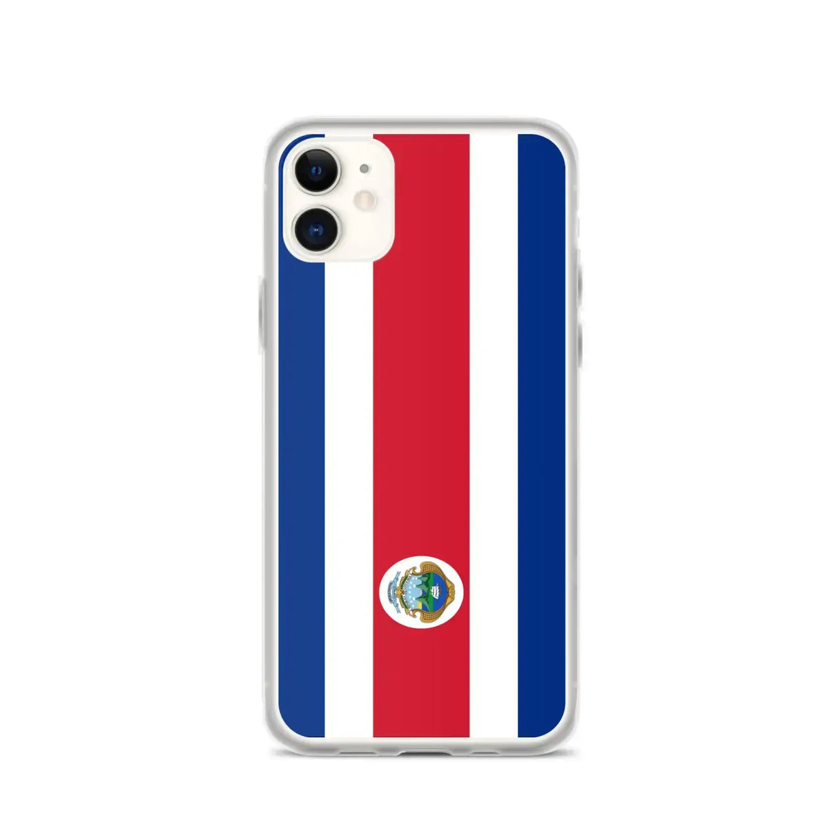 Coque iphone drapeau costa rica souple antichoc transparente