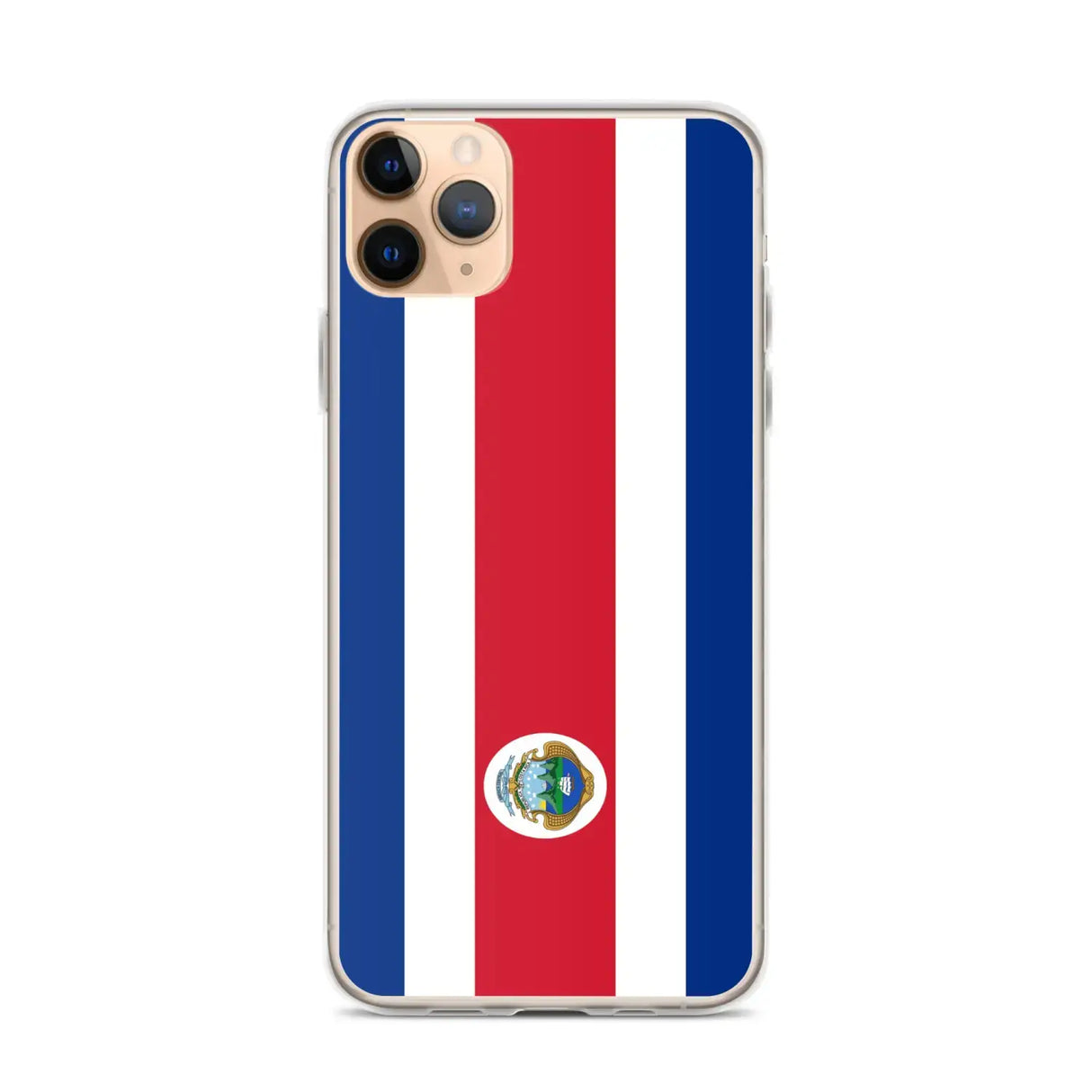 Coque iphone drapeau costa rica souple antichoc transparente