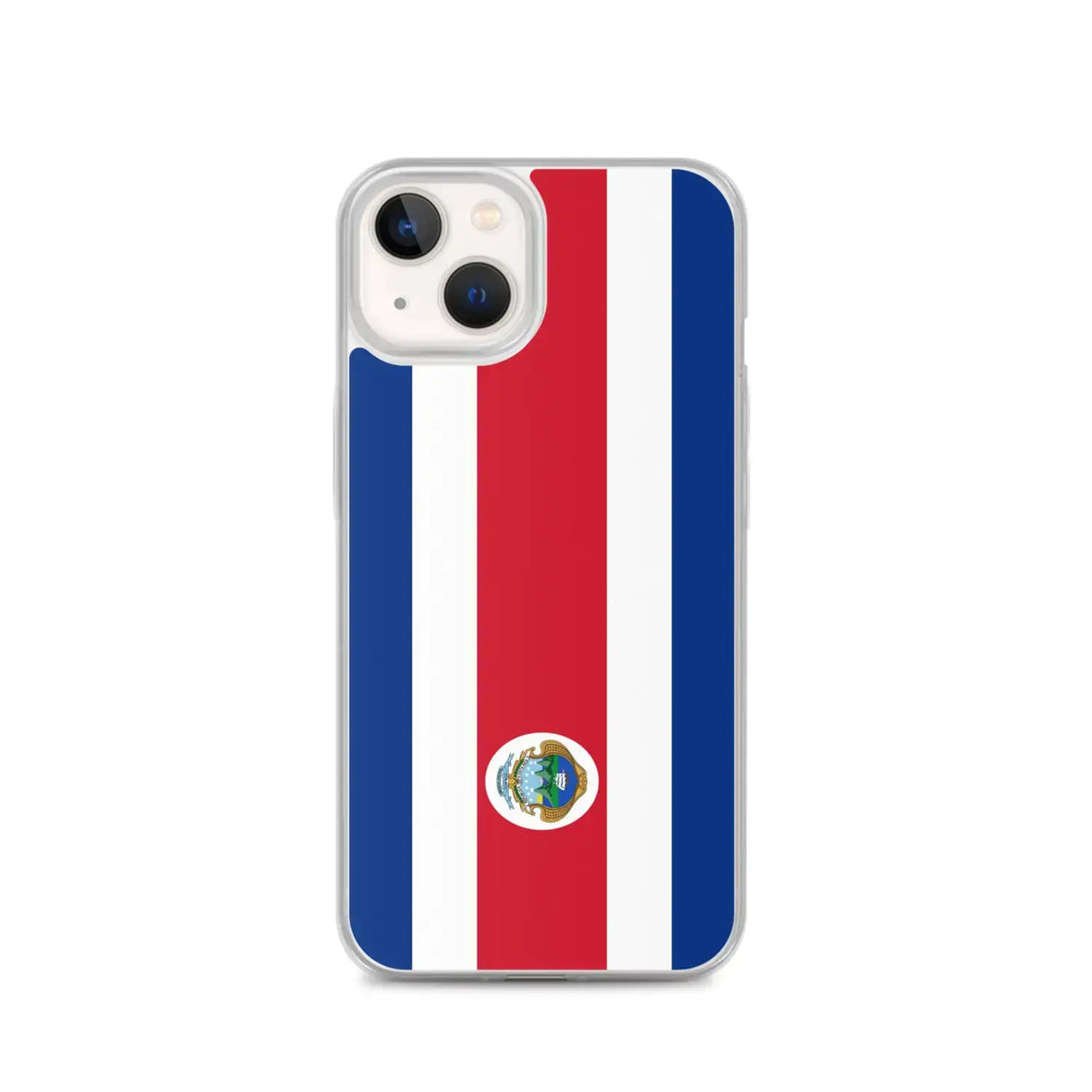Coque iphone drapeau costa rica souple antichoc transparente