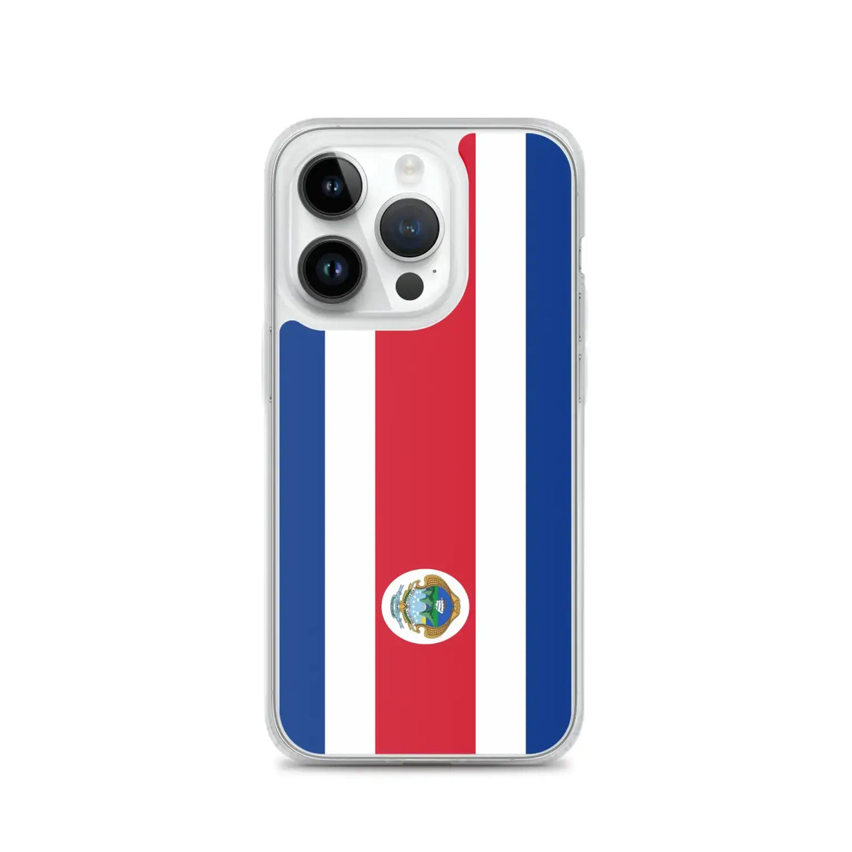 Coque iphone drapeau costa rica souple antichoc transparente