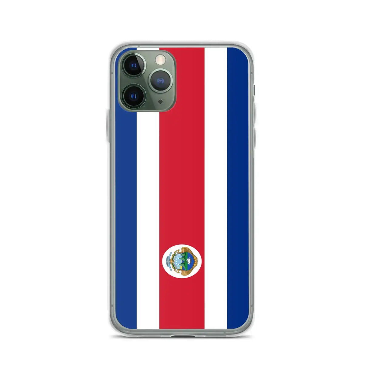Coque iphone drapeau costa rica souple antichoc transparente