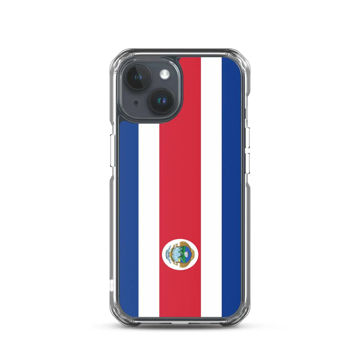 Coque iphone drapeau costa rica souple antichoc transparente