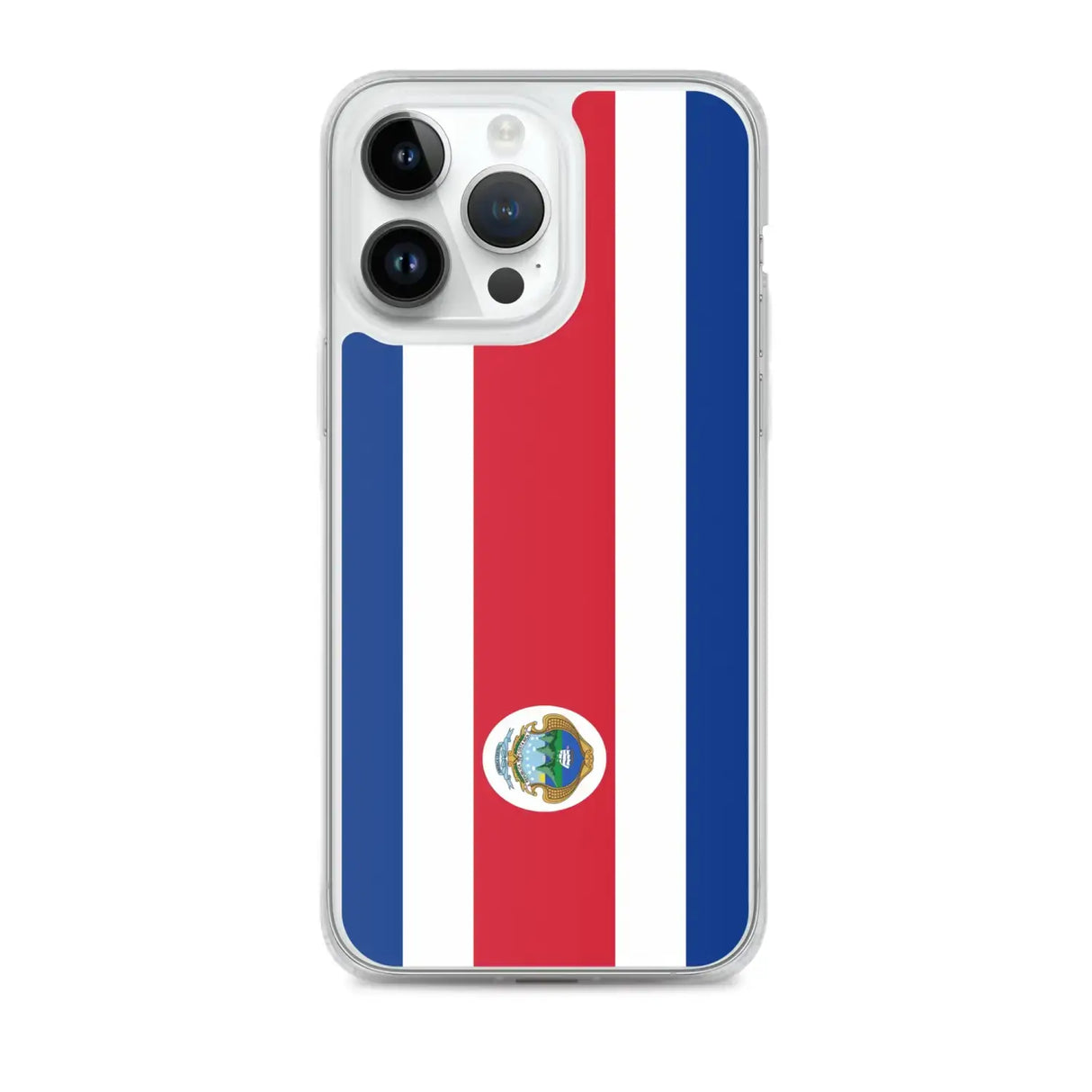 Coque iphone drapeau costa rica souple antichoc transparente