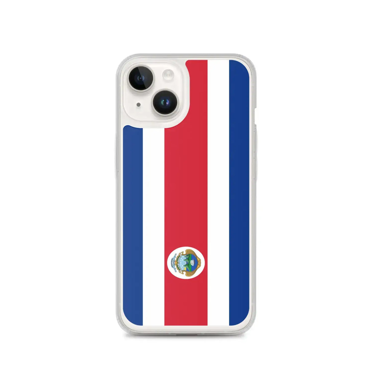 Coque iphone drapeau costa rica souple antichoc transparente
