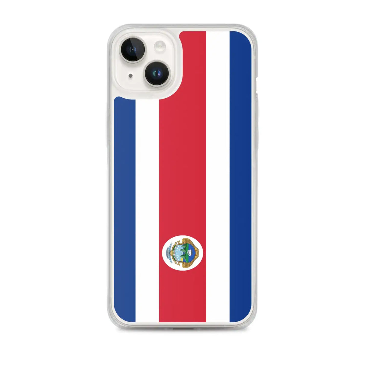 Coque iphone drapeau costa rica souple antichoc transparente
