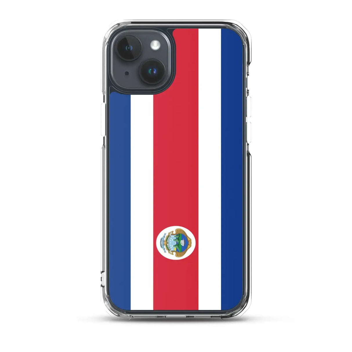 Coque iphone drapeau costa rica souple antichoc transparente