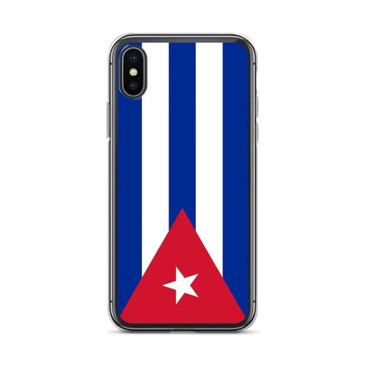 Coque iphone drapeau cuba souple antichoc transparente
