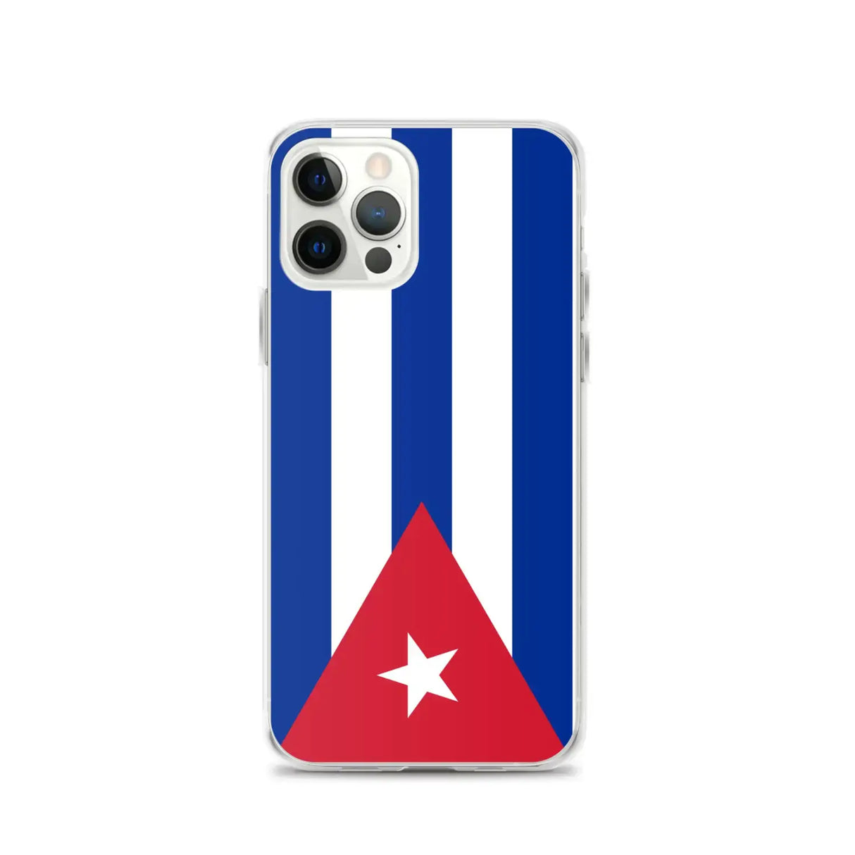 Coque iphone drapeau cuba souple antichoc transparente