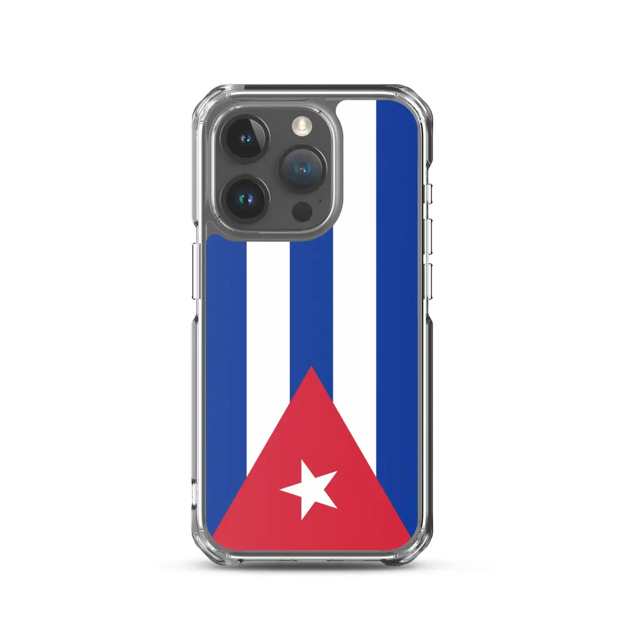 Coque iphone drapeau cuba souple antichoc transparente