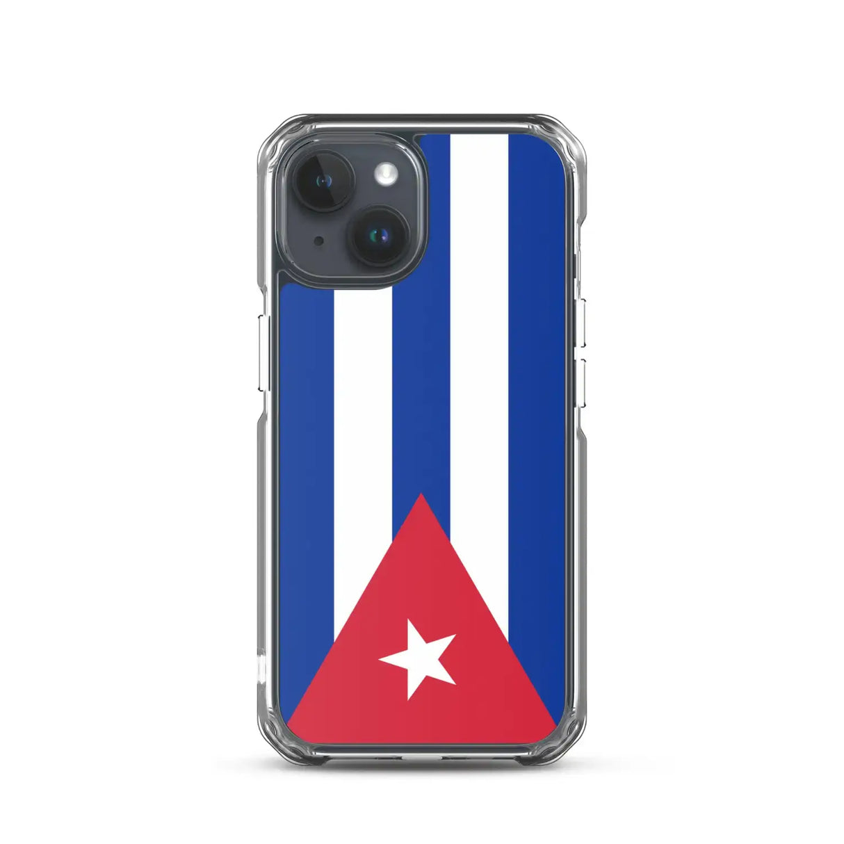 Coque iphone drapeau cuba souple antichoc transparente