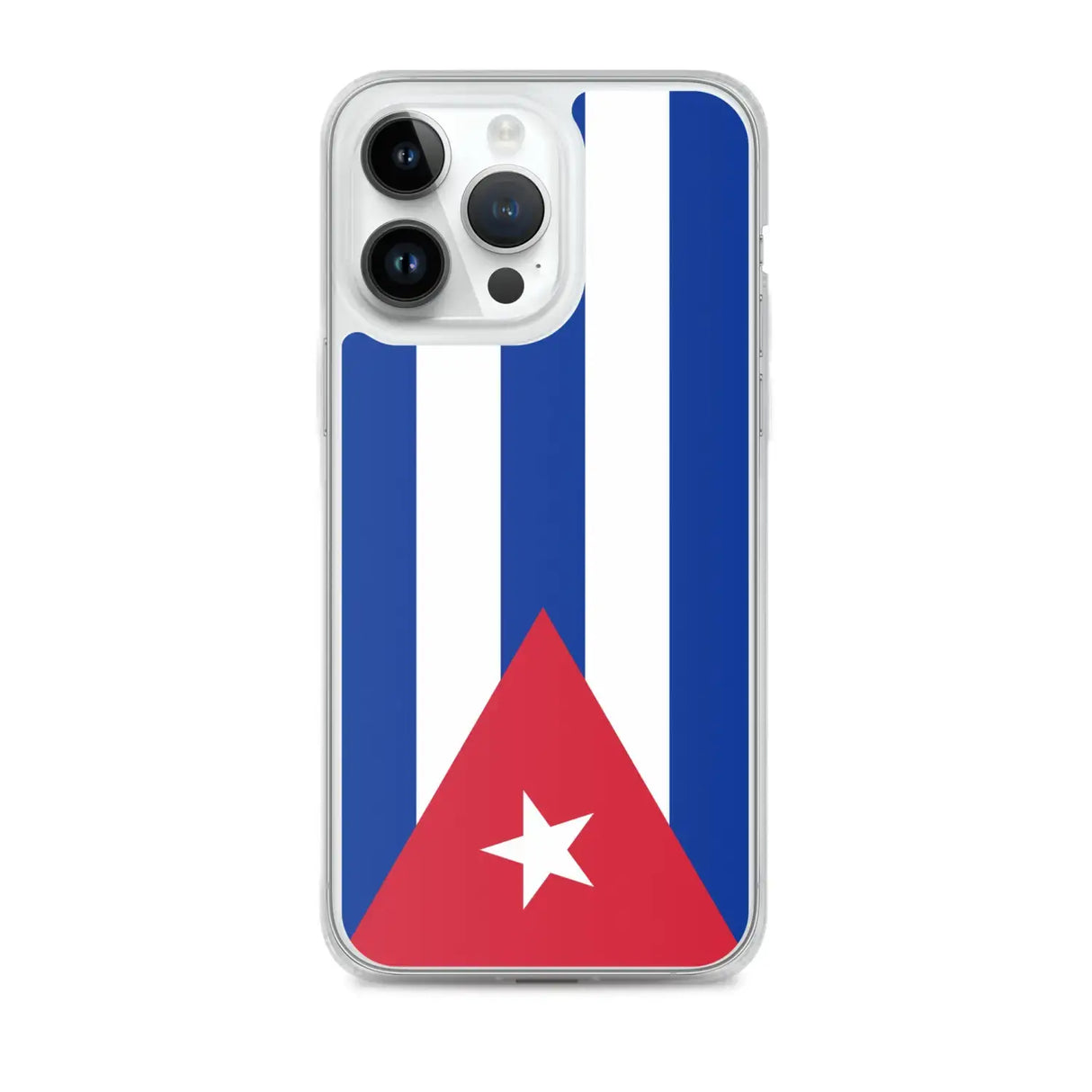 Coque iphone drapeau cuba souple antichoc transparente