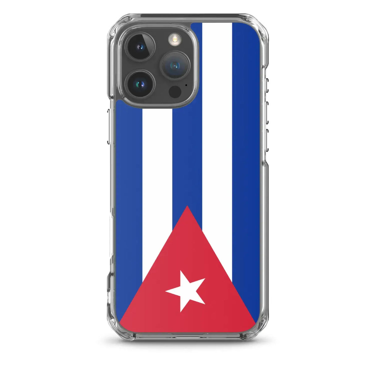 Coque iphone drapeau cuba souple antichoc transparente