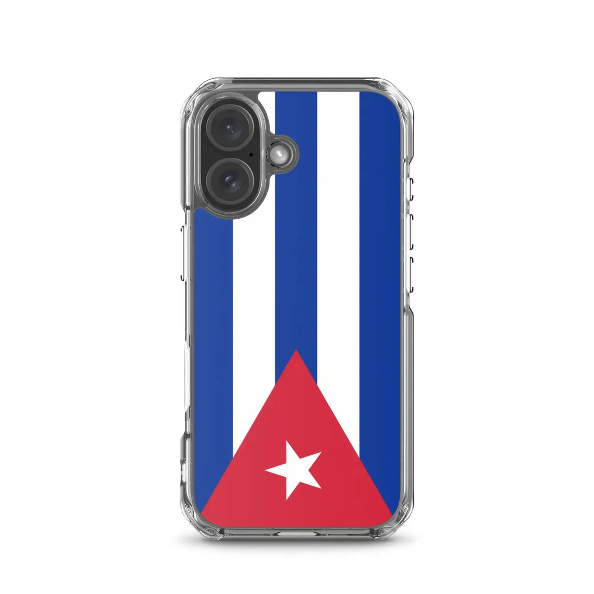 Coque iphone drapeau cuba souple antichoc transparente