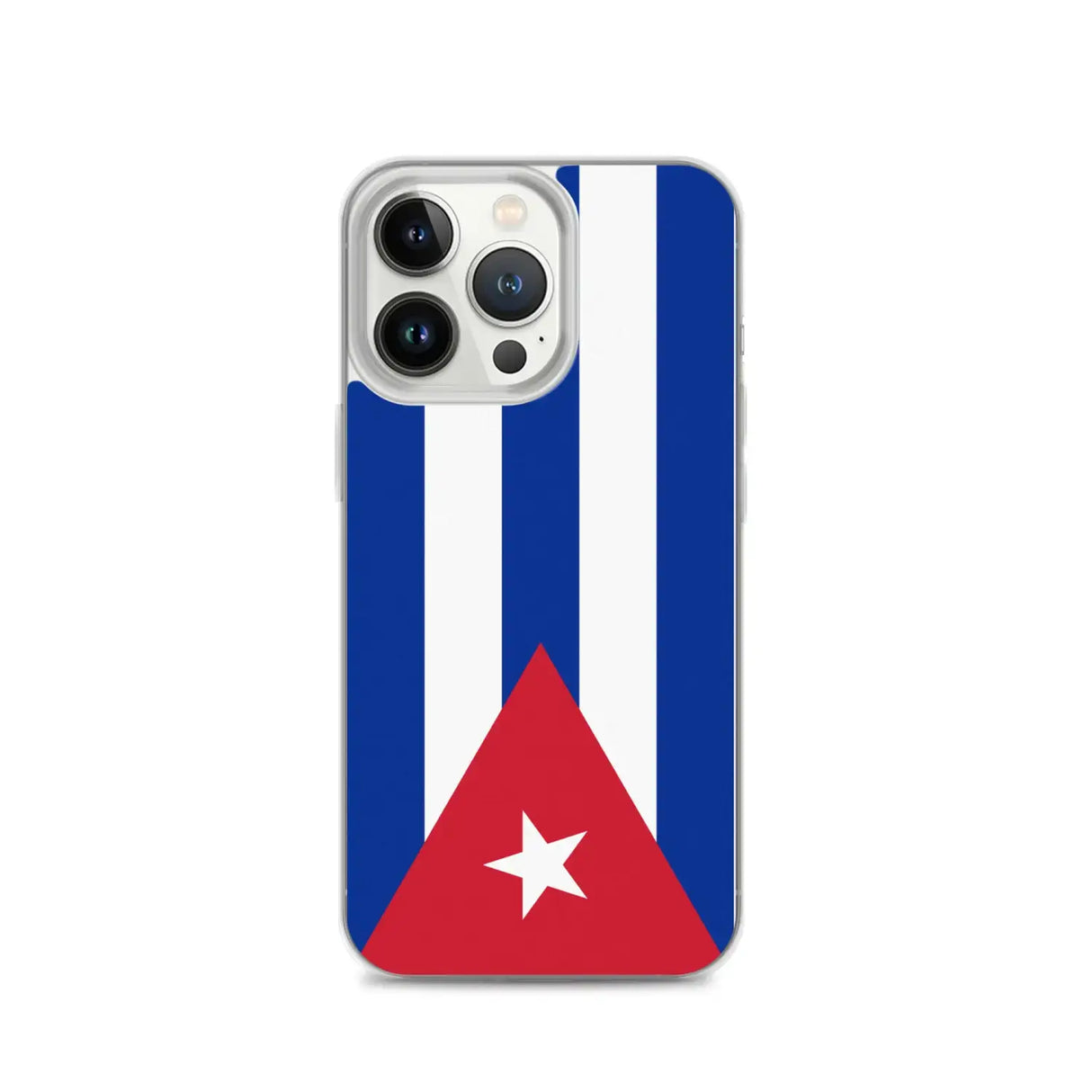 Coque iphone drapeau cuba souple antichoc transparente