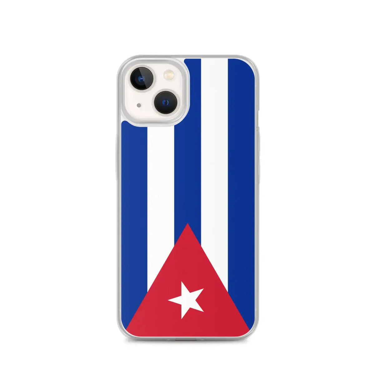 Coque iphone drapeau cuba souple antichoc transparente
