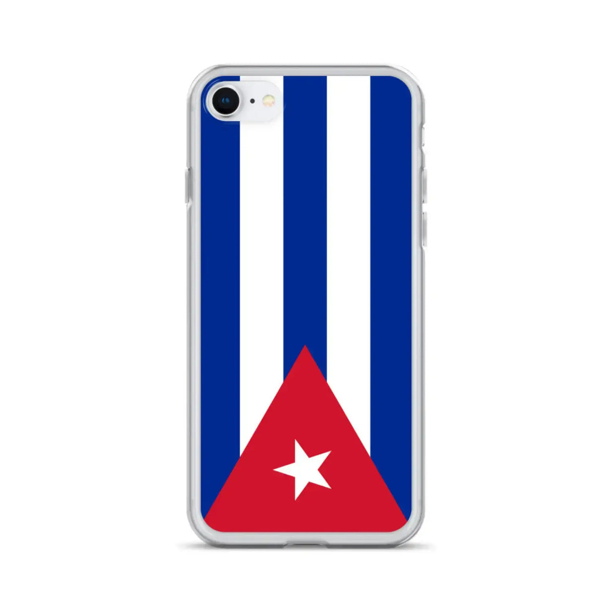 Coque iphone drapeau cuba souple antichoc transparente