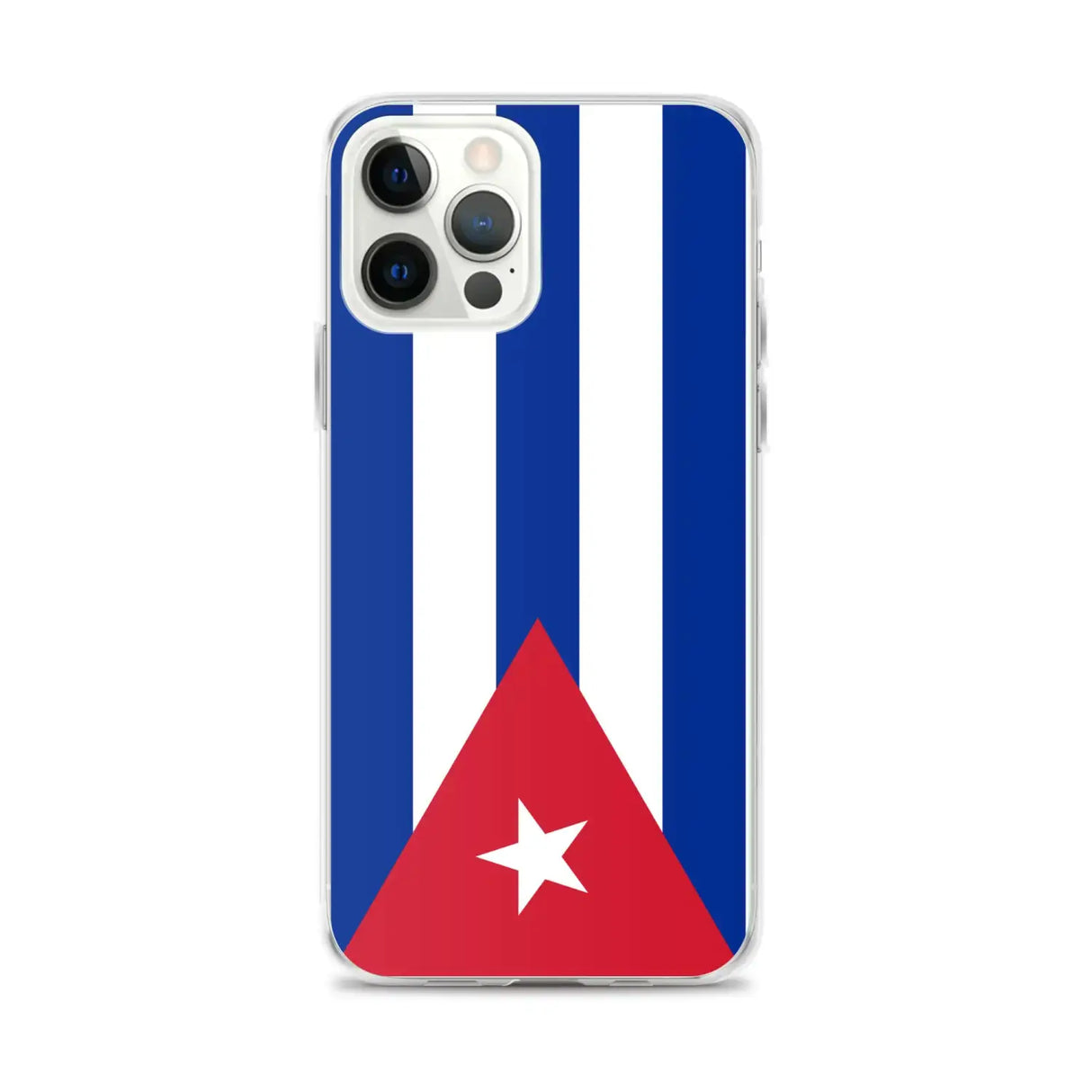 Coque iphone drapeau cuba souple antichoc transparente